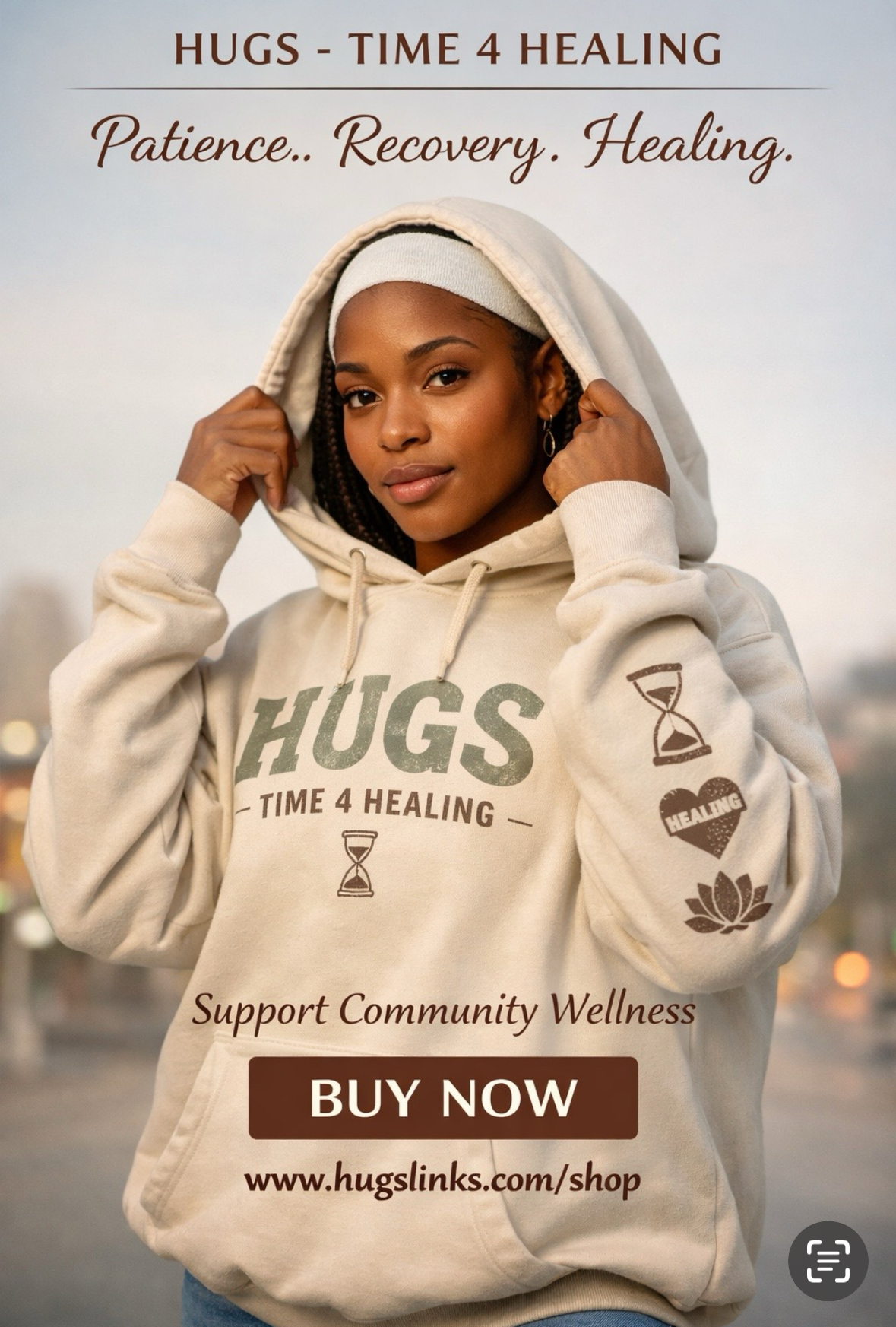HUGS featured hoodie
