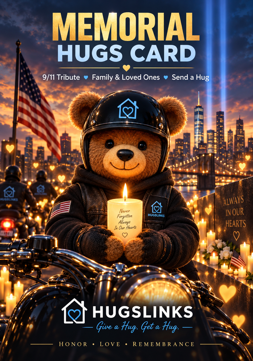Memorial Ride — Send a HUG memorial tribute cover