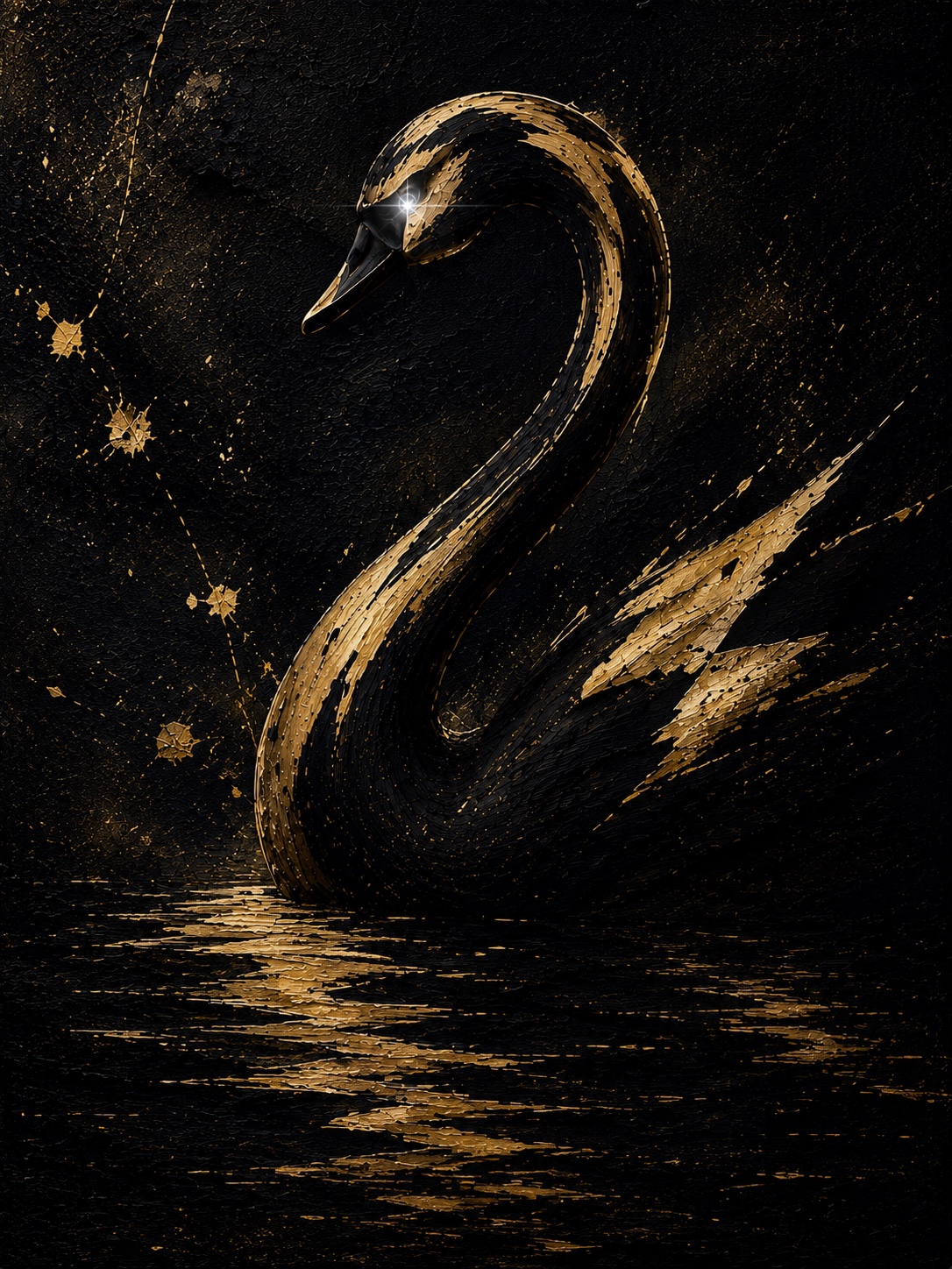 Black Gold Series by Swan the Artist